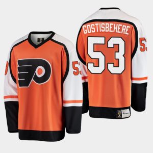 Philadelphia Flyers Trikot Shayne Gostisbehere #53 Heritage Player Premier Orange